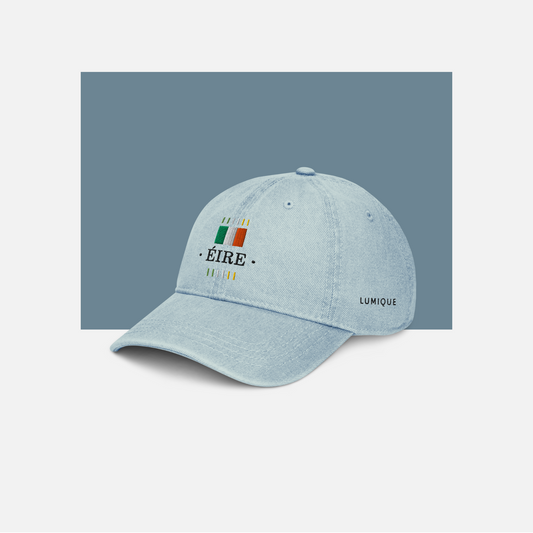 Lumique EIRE Vintage Cap – Unisex Denim Cotton Hat