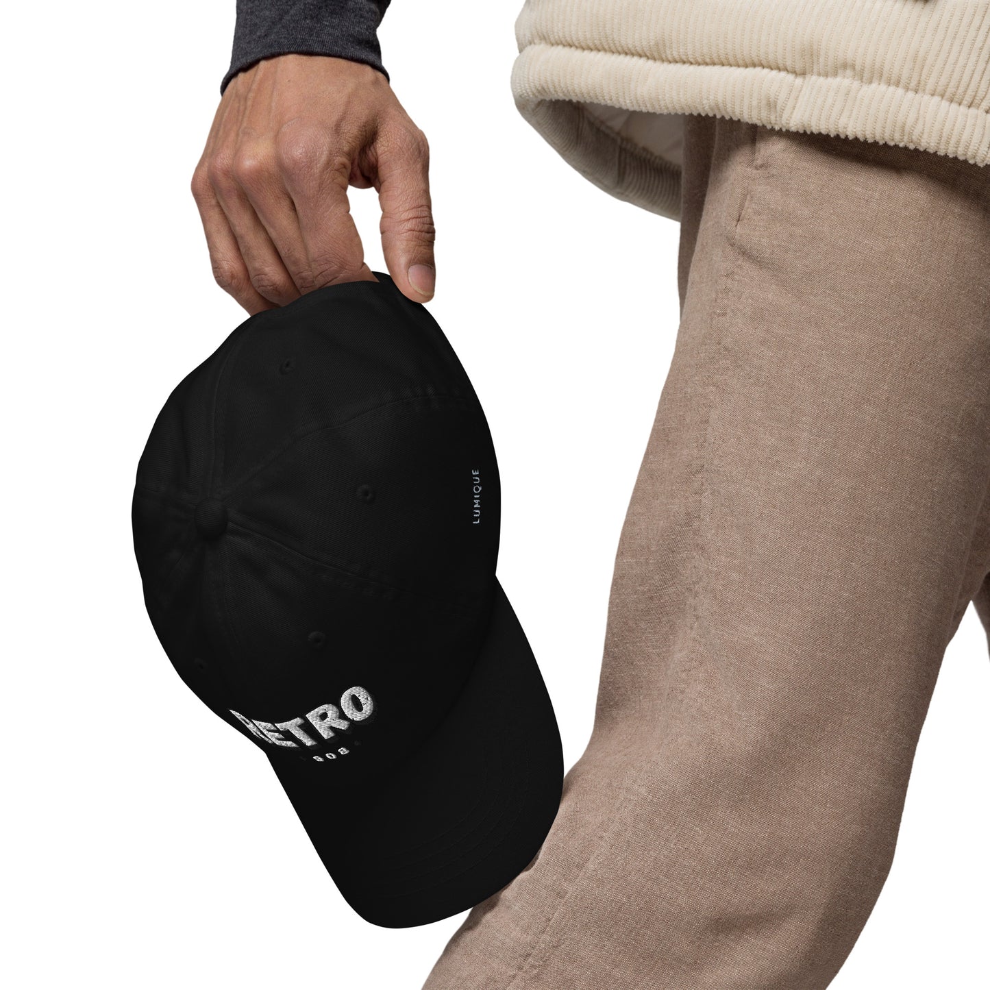 Lumique Retro Cap – Low Profile Cotton Cap with Adjustable Strap