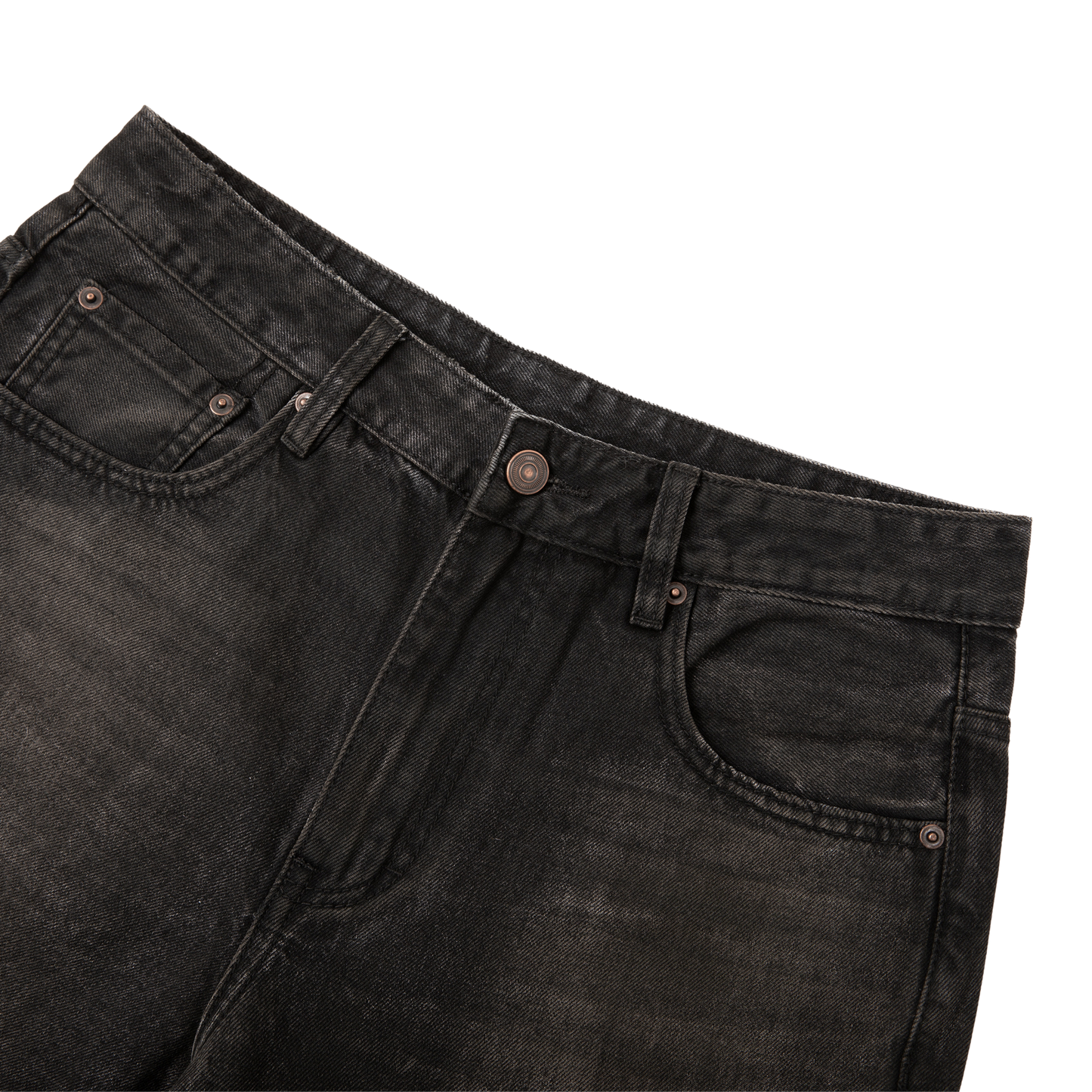 Lumique - Vintage Wash Heavyweight Denim Jeans