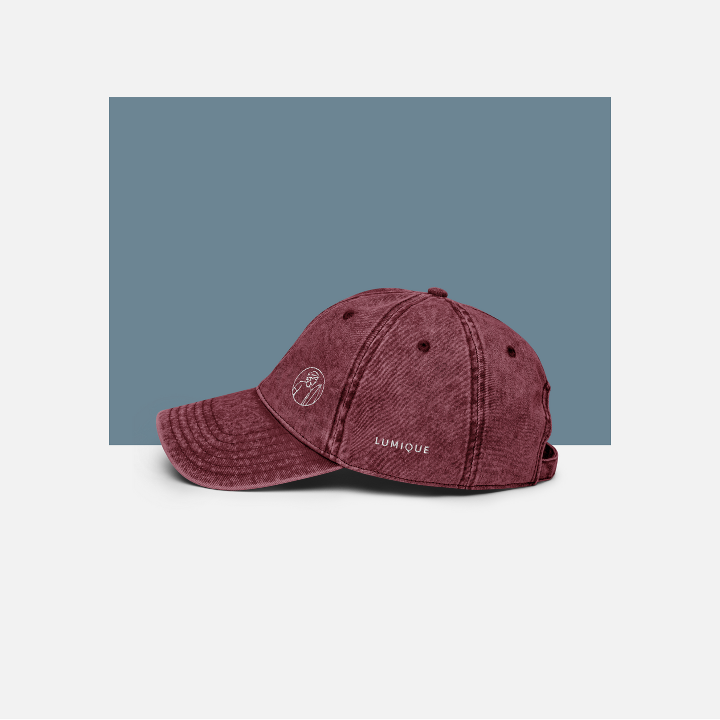 Lumique Vintage Minimalist Cap – Unisex Embroidered Cotton Twill Hat