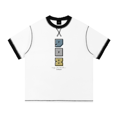 Lumique - 908 Heritage Contrast-Stitch Tee