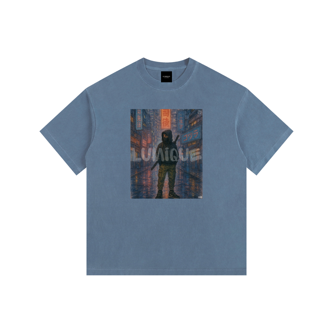Lumique - Vintage Tokyo Ronin Oversized Tee