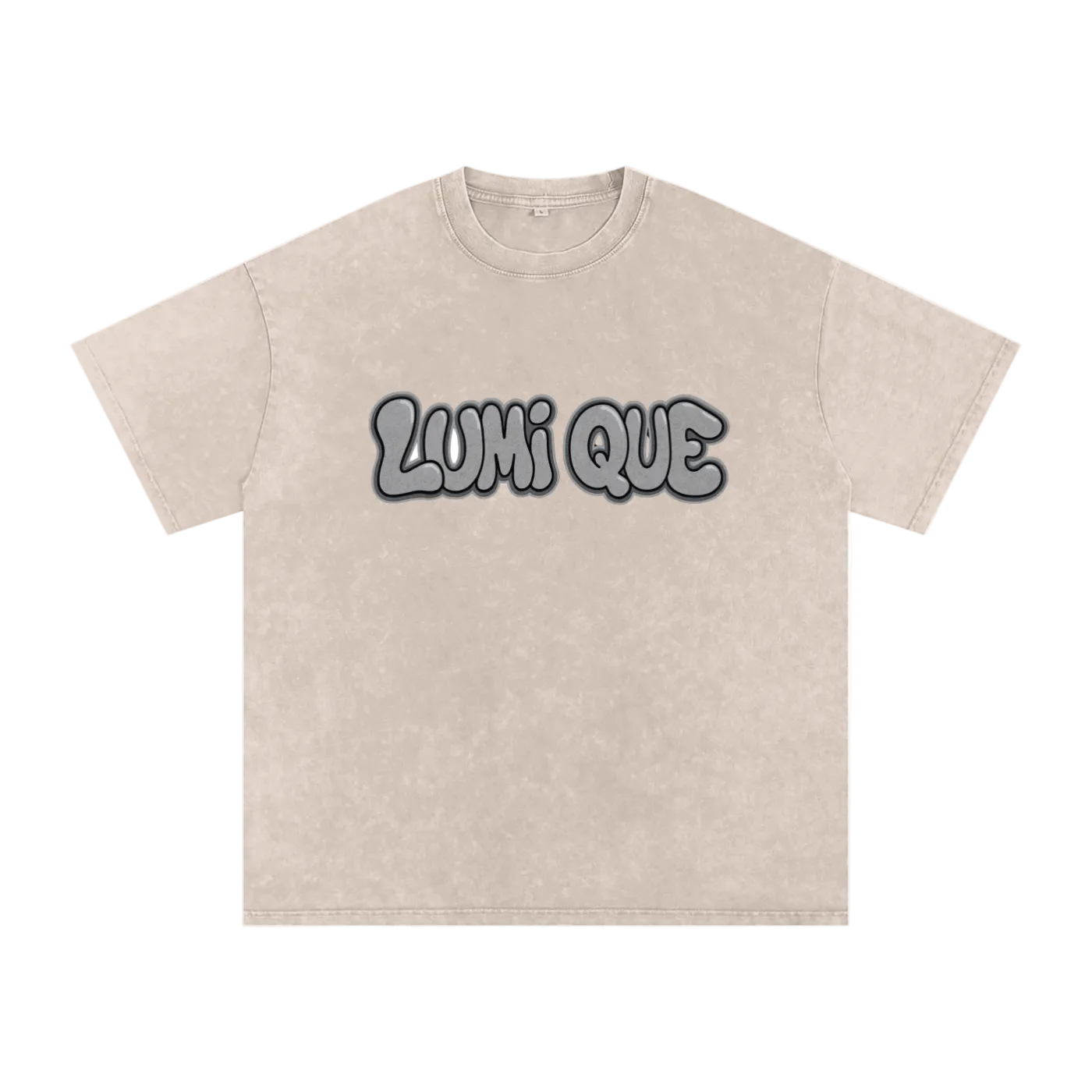 Lumique - Graffiti Snow Wash Oversized Tee