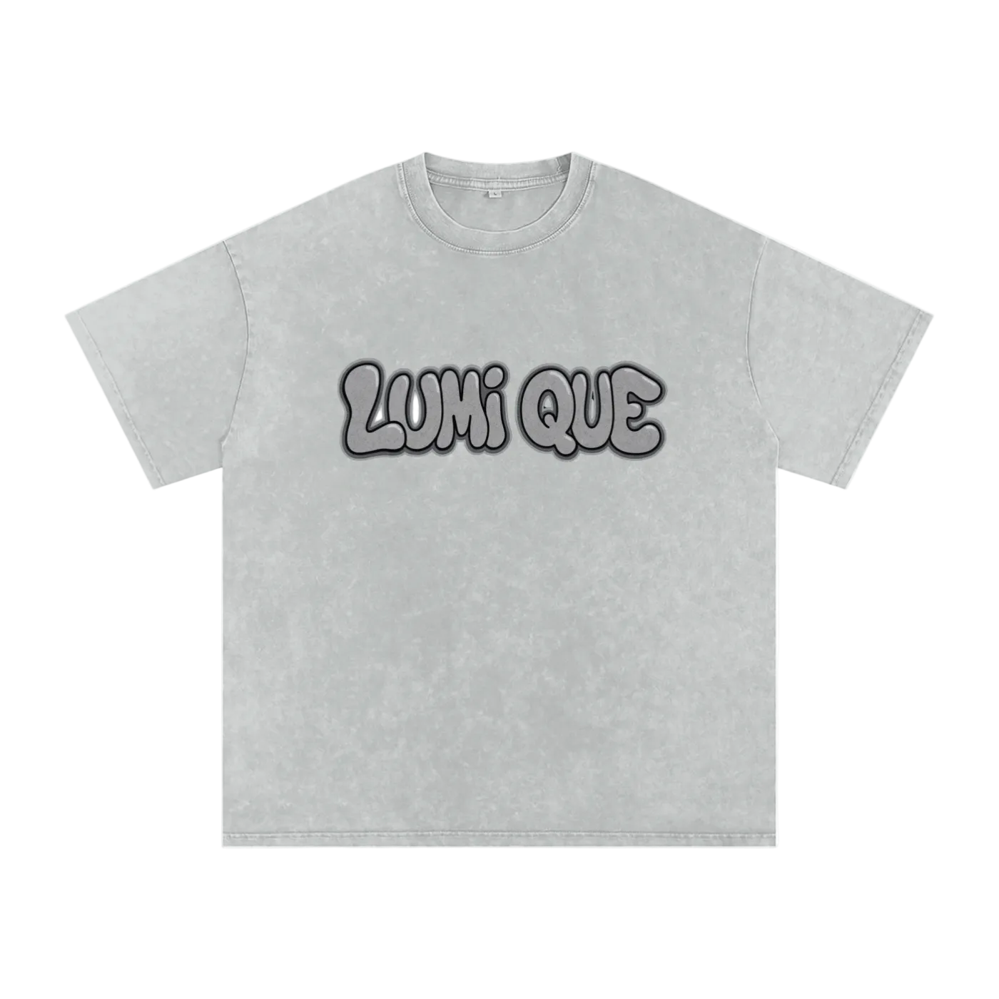 Lumique - Graffiti Snow Wash Oversized Tee