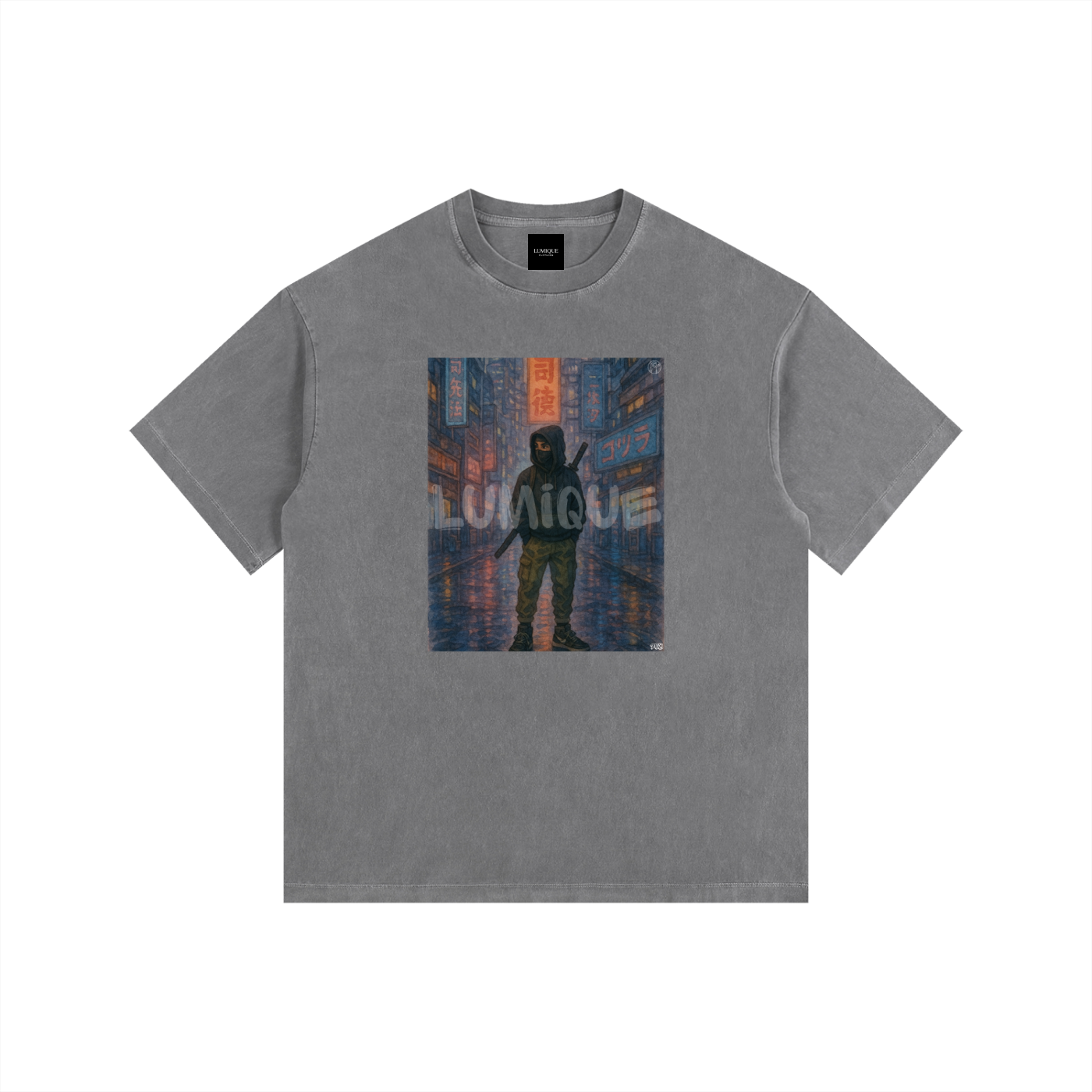 Lumique - Vintage Tokyo Ronin Oversized Tee