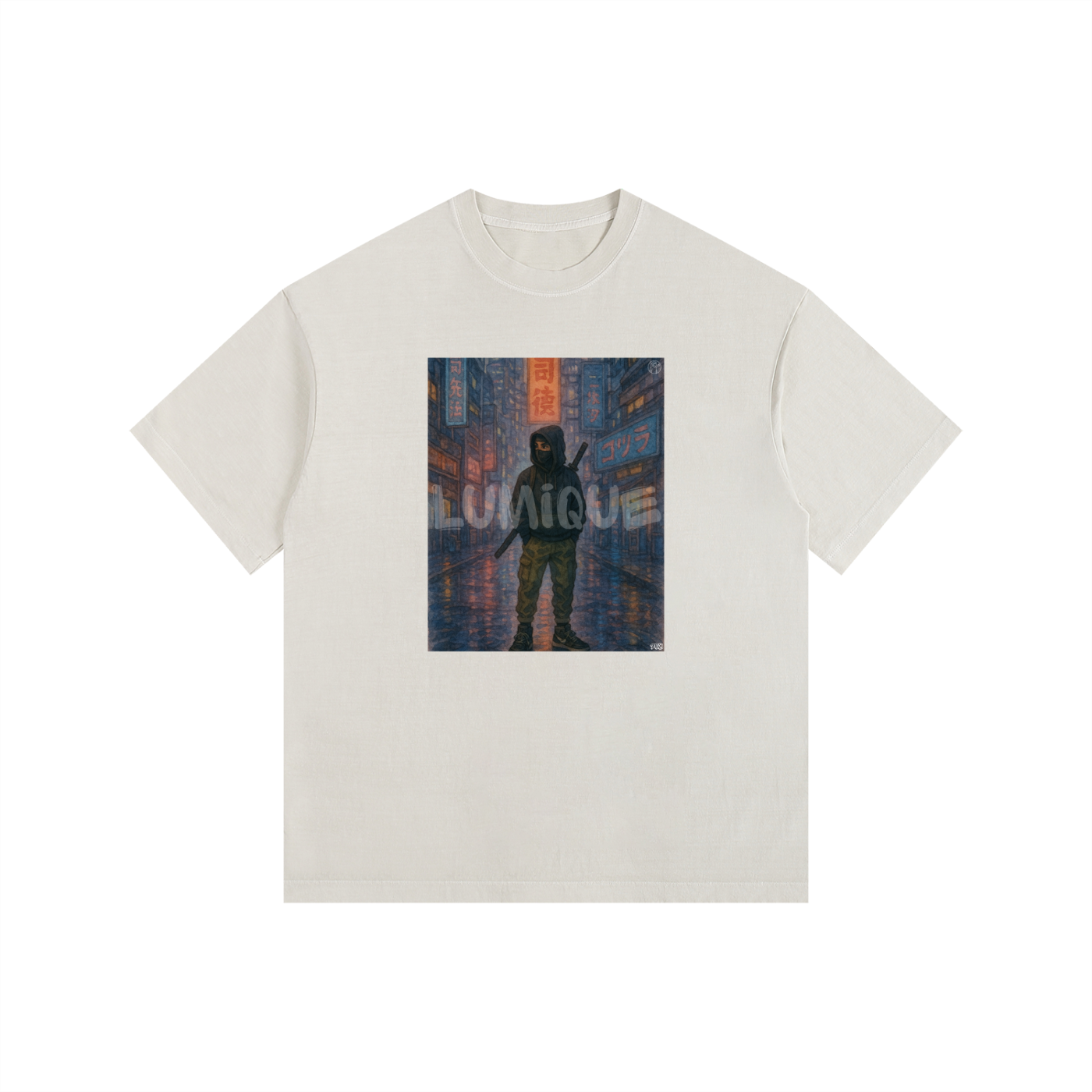 Lumique - Vintage Tokyo Ronin Oversized Tee