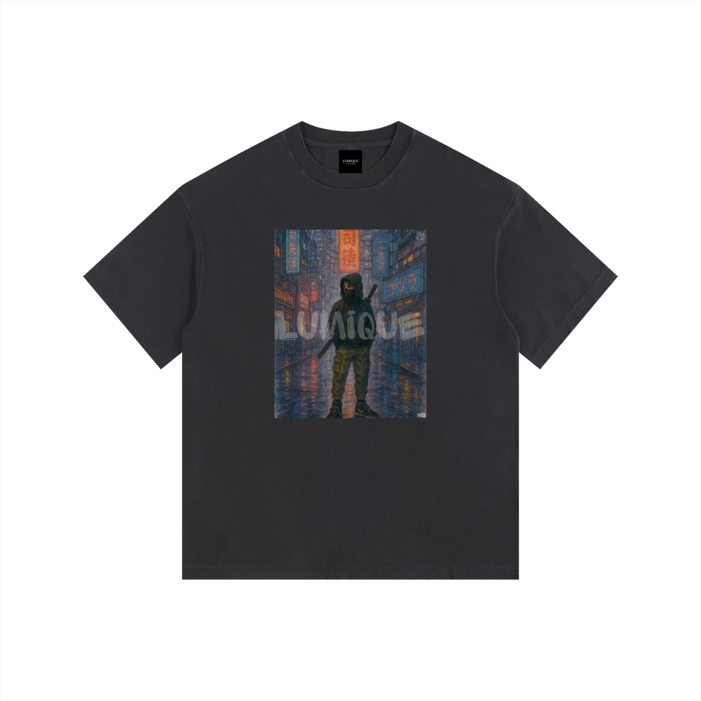 Lumique - Vintage Tokyo Ronin Oversized Tee