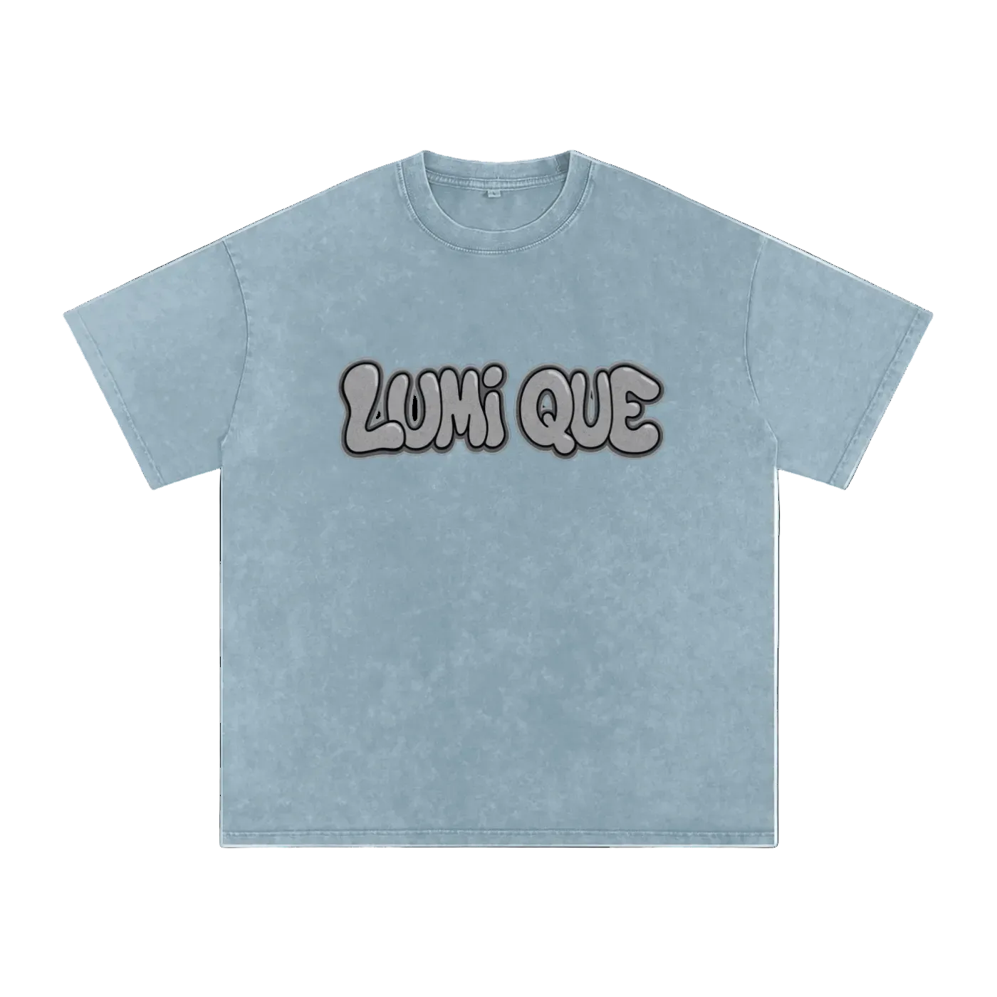 Lumique - Graffiti Snow Wash Oversized Tee