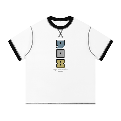 Lumique - 908 Heritage Contrast-Stitch Tee