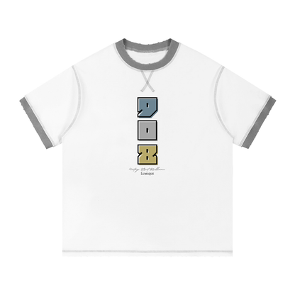 Lumique - 908 Heritage Contrast-Stitch Tee