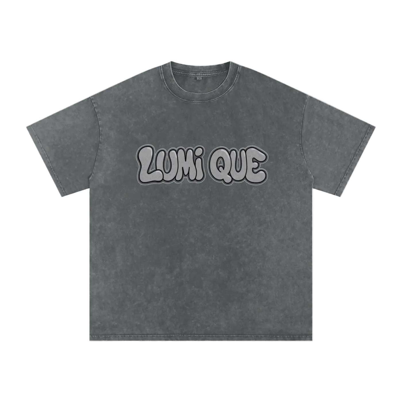 Lumique - Graffiti Snow Wash Oversized Tee