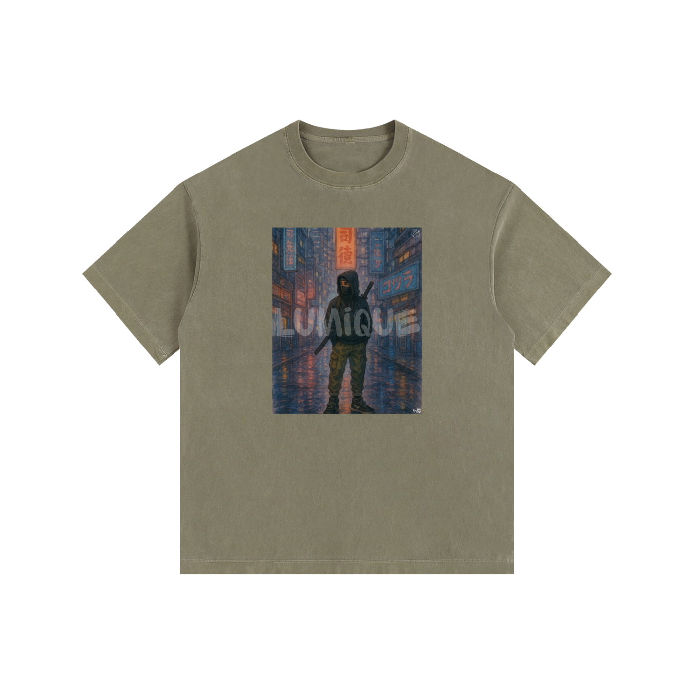 Lumique - Vintage Tokyo Ronin Oversized Tee