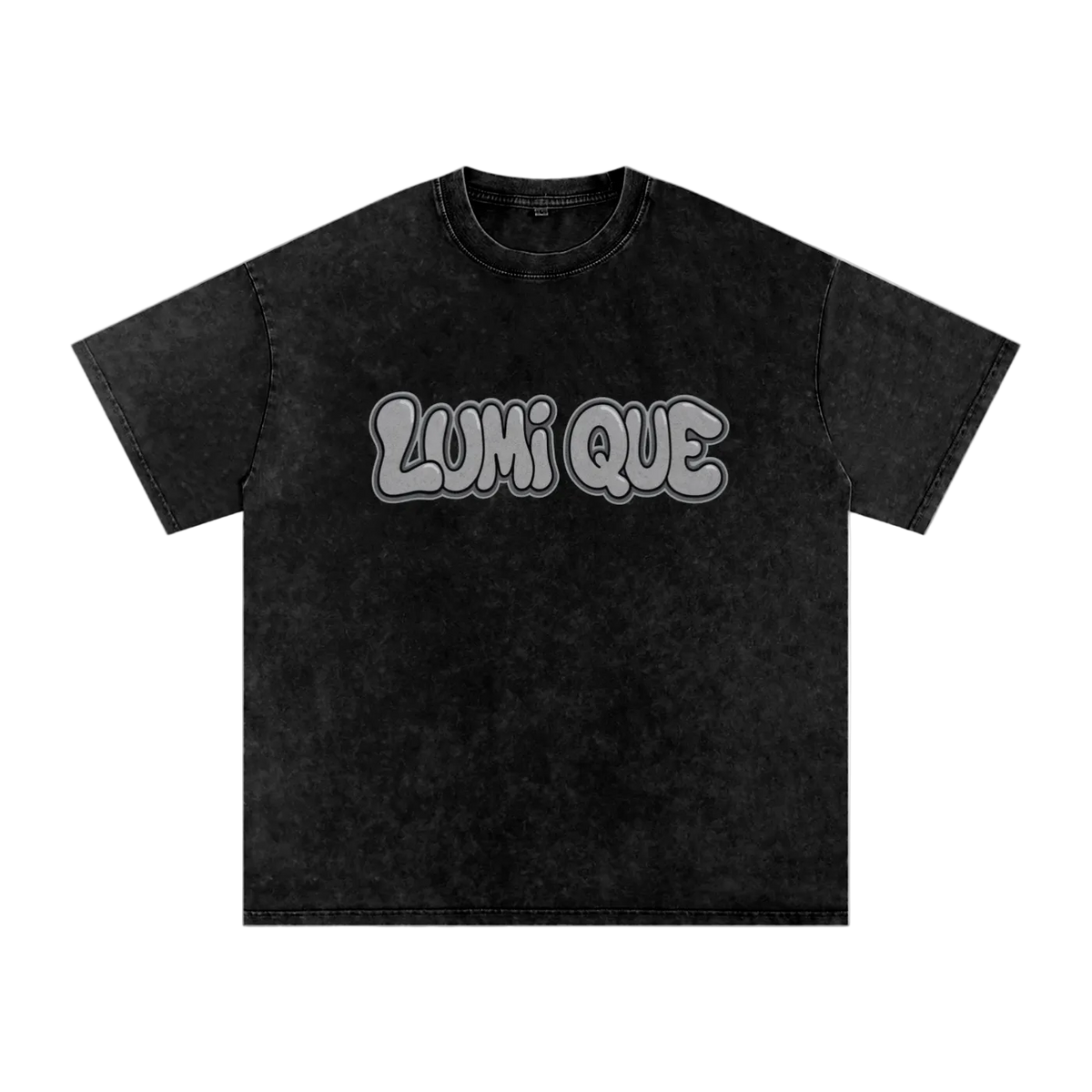 Lumique - Graffiti Snow Wash Oversized Tee