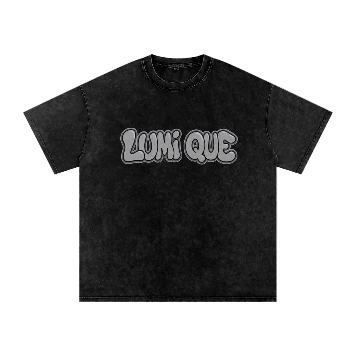 Lumique - Graffiti Snow Wash Oversized Tee