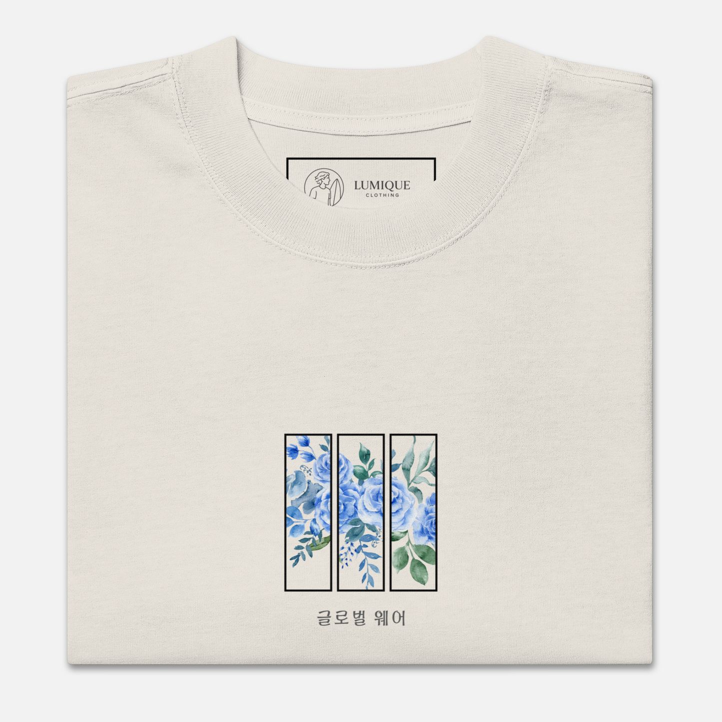 Lumique Oversized Perennial Tee – Heavyweight Minimalist Streetwear T-Shirt