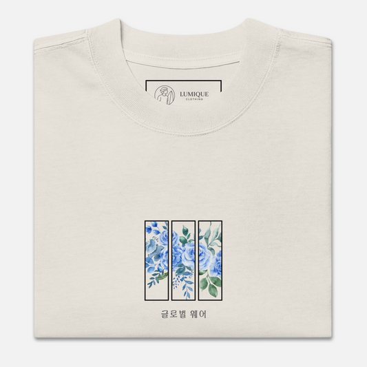 Lumique Oversized Perennial Tee – Heavyweight Minimalist Streetwear T-Shirt