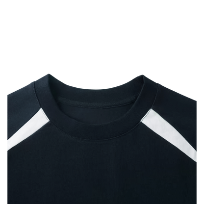 Lumique - Retro Contrast Panel Raglan Sweatshirt