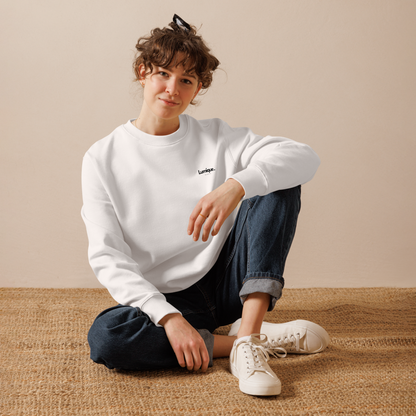 Lumique Minimalist Sweatshirt – 100% Organic Cotton Unisex Eco-Friendly Pullover