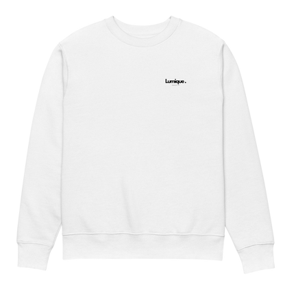 Lumique Minimalist Sweatshirt – 100% Organic Cotton Unisex Eco-Friendly Pullover