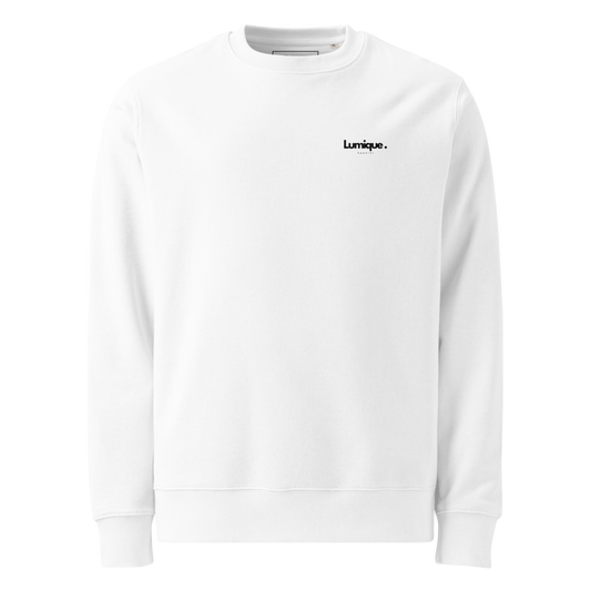Lumique Minimalist Sweatshirt – 100% Organic Cotton Unisex Eco-Friendly Pullover